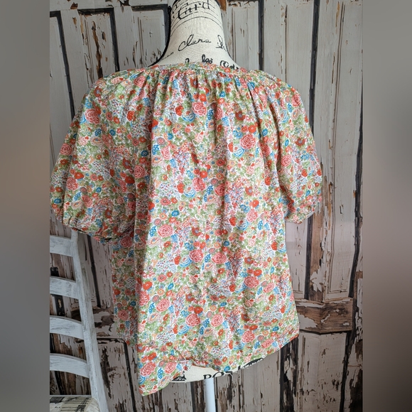 Roller Rabbit Floral Multicolor Top - Picture 3 of 12